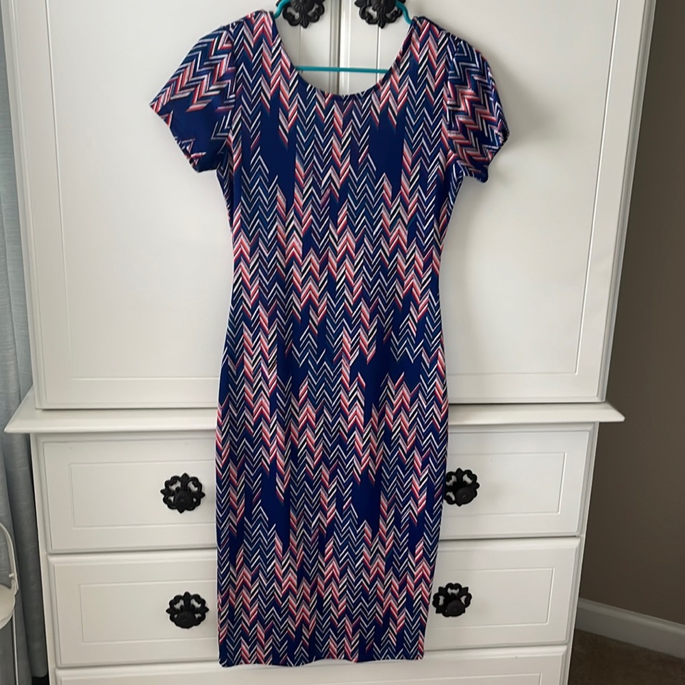 Long tribal bodycon dress